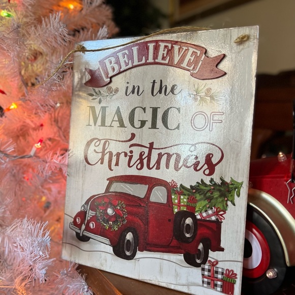 11.5" Christmas Red Truck
Believe in the Magic Of
Christmas Wall Decor - Picture 4 of 6